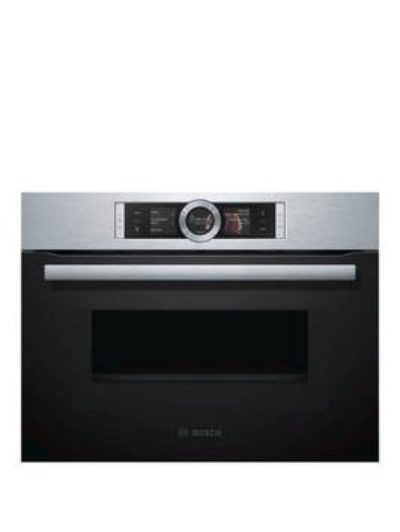 Bosch Serie 8 Cmg656Bs1B Built In Combination Microwave Oven - Brushed Steel Bosch Serie 8 Cmg656Bs1B Built In Combination Microwave Oven - Brushed Steel